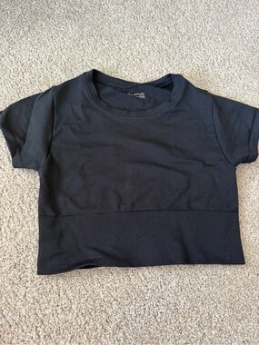 Offline by Aerie Black Seamless Top - XS
